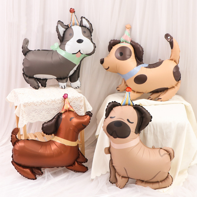 Balloon Pump Hand - 2 Buah Balon Ulang Tahun Anjing