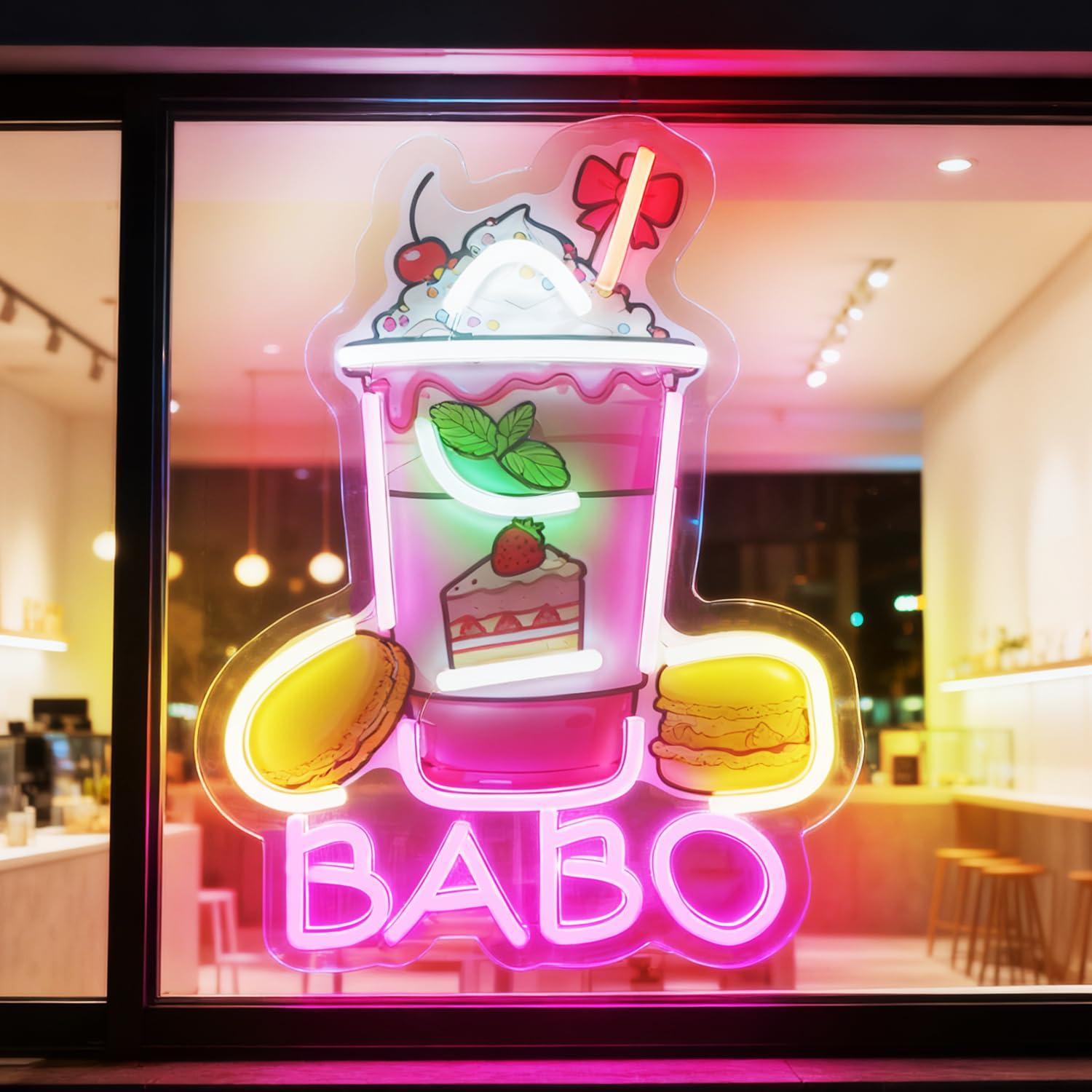 Neon Sign Party - Lampu Neon Boba, Lampu Hias untuk