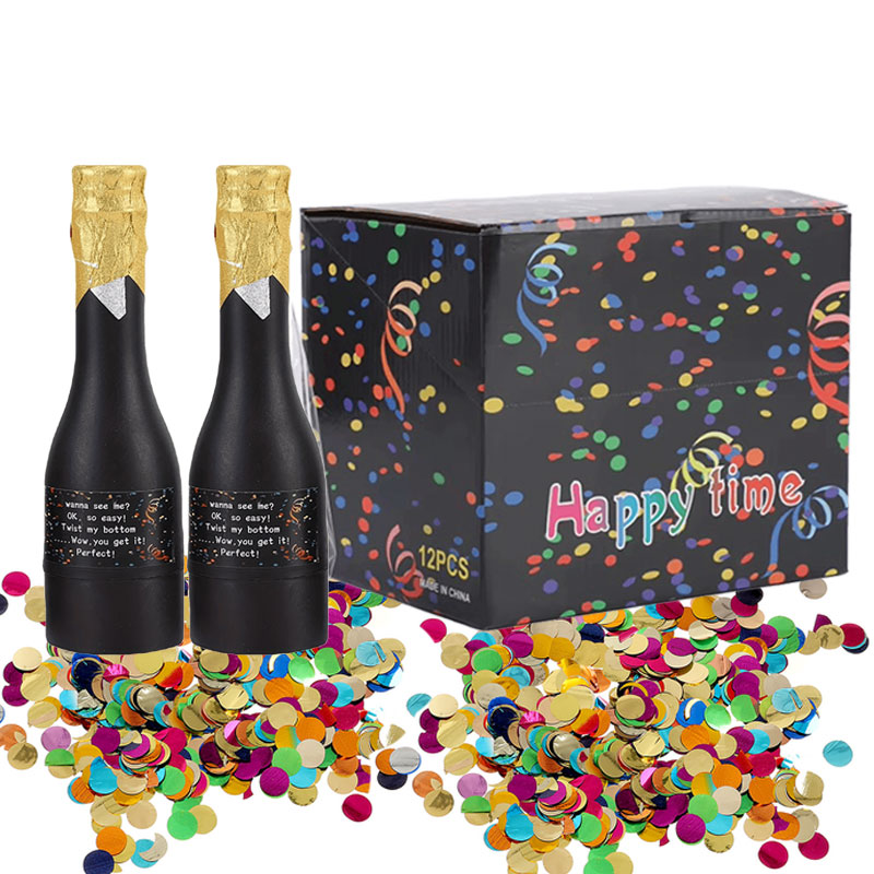 Confetti Cannon Tube - 6/12 Buah Konfeti Peluncur Konfeti Mudah