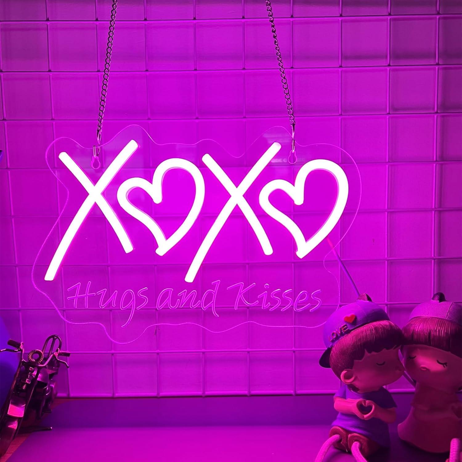 Lampu Neon XOXO dengan Desain  - Neon Sign Party ulasan dan harga