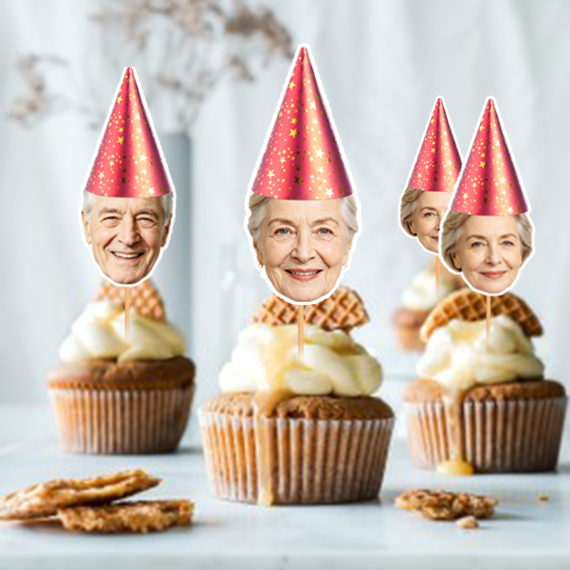 12/24 buah Hiasan Kue Cupcake  - Party Hat Cone ulasan dan harga