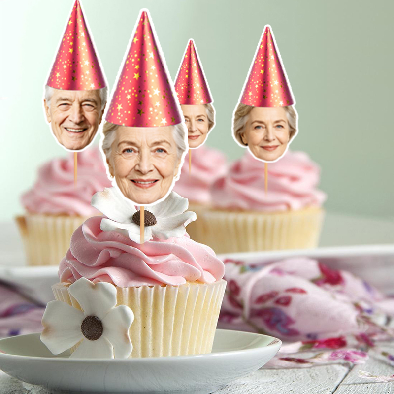 12/24 buah Hiasan Kue Cupcake  - Party Hat Cone ulasan dan harga