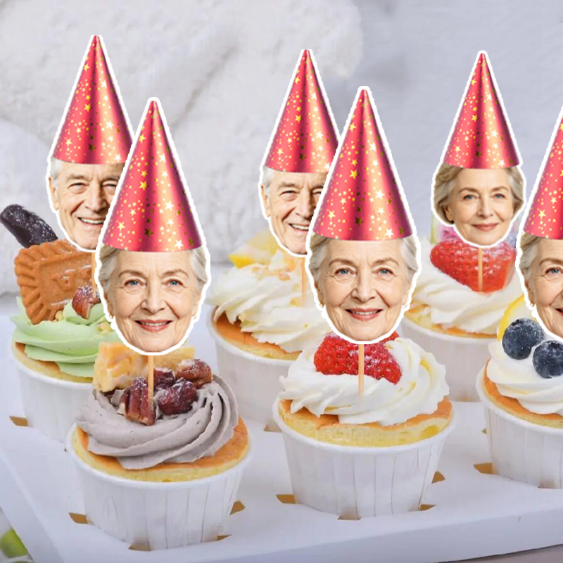 12/24 buah Hiasan Kue Cupcake  - Party Hat Cone ulasan dan harga