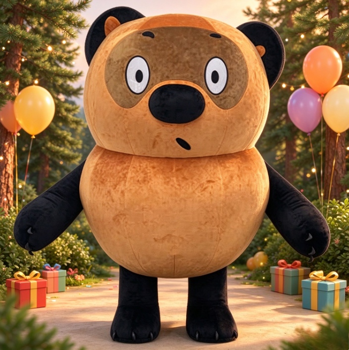 Kostum Maskot Beruang Cokelat  - Event Party ulasan dan harga
