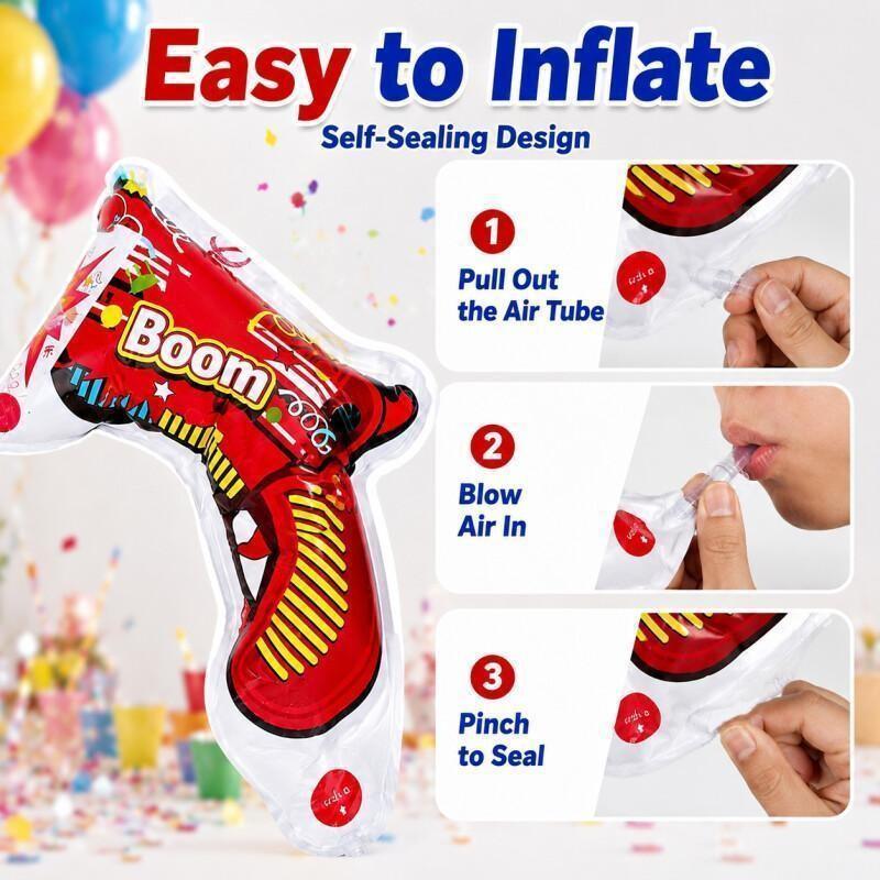 10 Buah Pistol Balon Popper Pe - Confetti Cannon Tube ulasan dan harga
