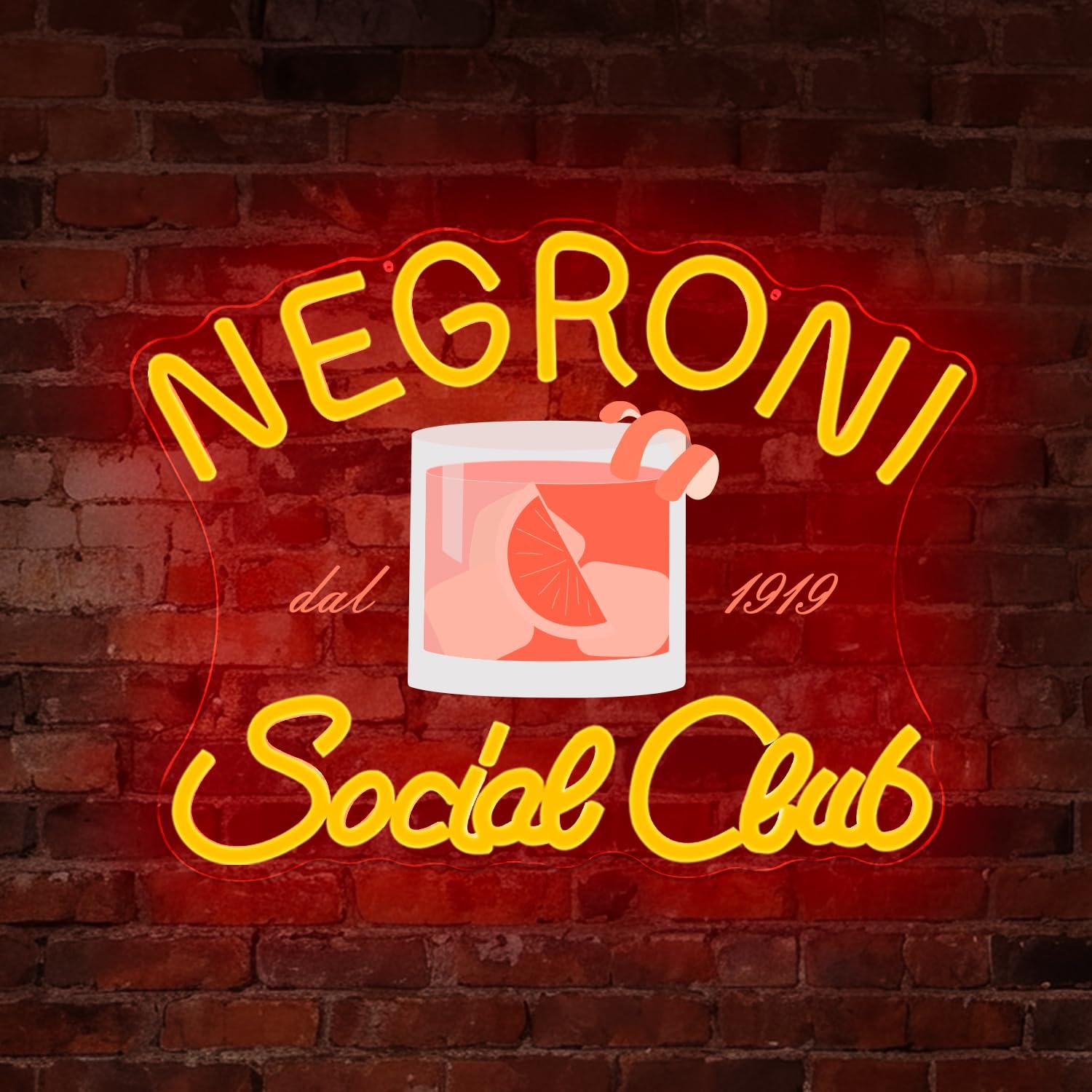 Lampu LED Neon Negroni Social  - Neon Sign Party ulasan dan harga