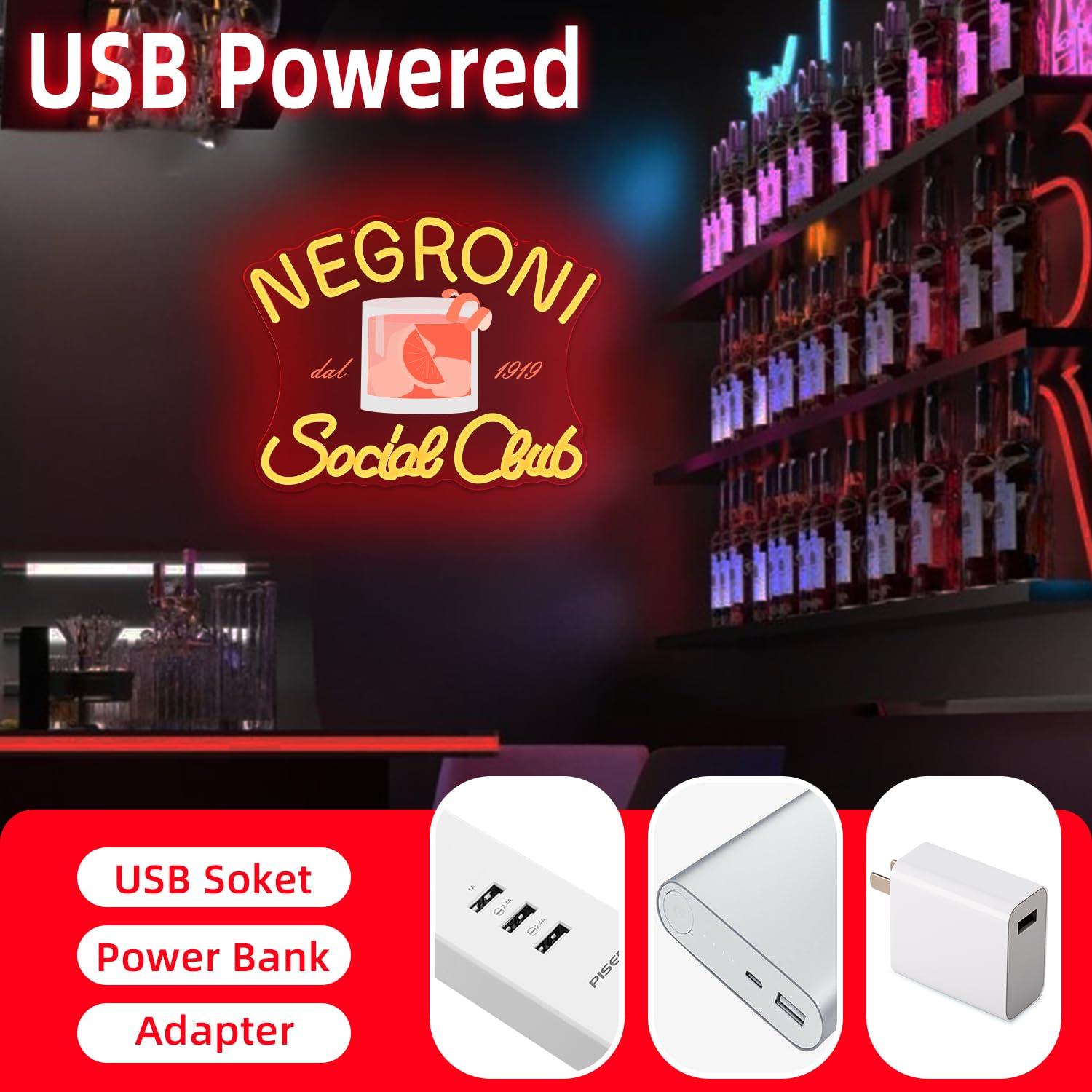Lampu LED Neon Negroni Social  - Neon Sign Party ulasan dan harga