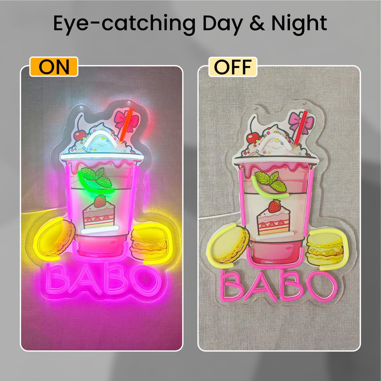 Lampu Neon Boba, Lampu Hias un - Neon Sign Party ulasan dan harga